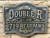 Unique Door sign - Custom bronze plaques